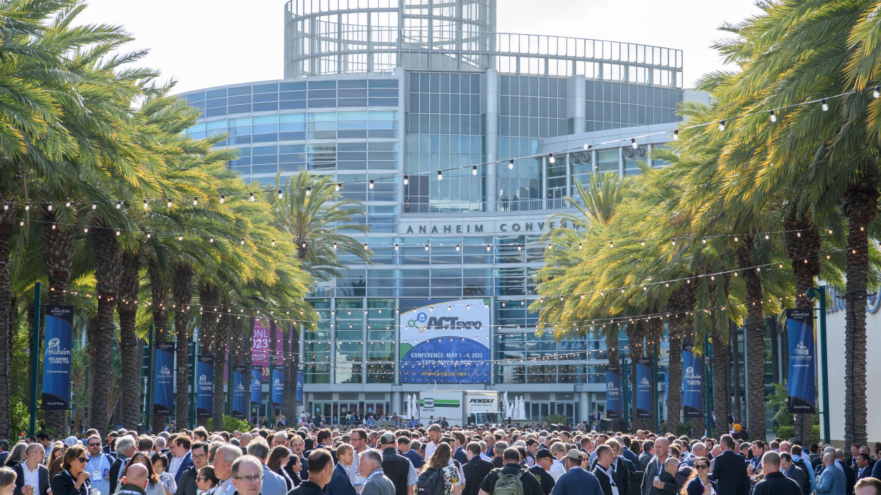 Crowd standing outside ACT Expo