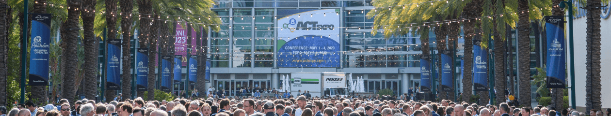 Crowd standing outside ACT Expo