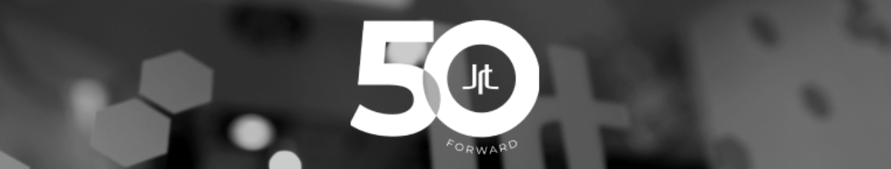 50 Forward logo in front of JRT logo