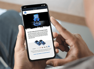 Mopar dealer site viewed on mobile