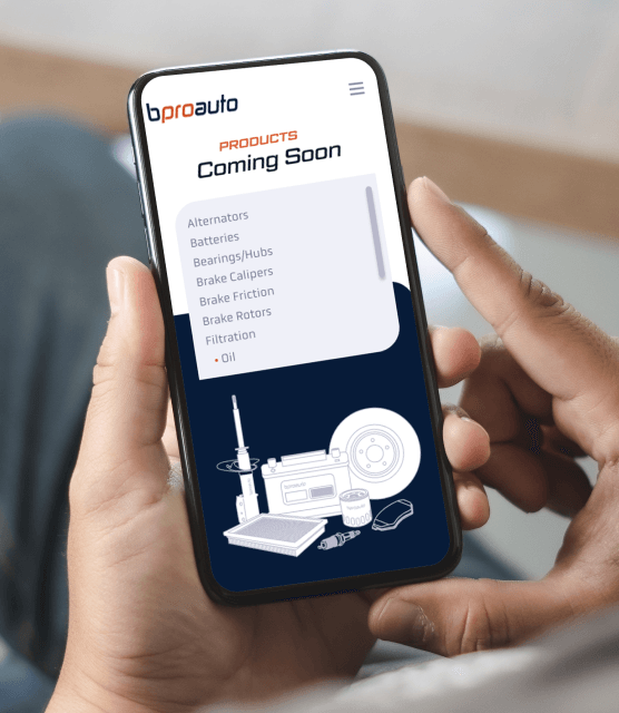 bproauto site on mobile phone