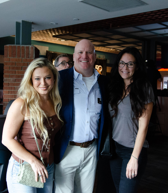 Cristy Lee mingles with attendees at the JRT agency's 50 Forward event in Farmington Hills, Michigan